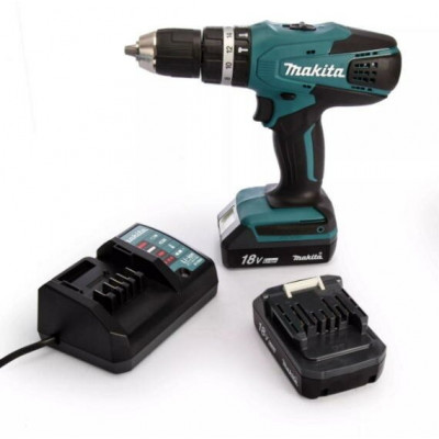 Аккумуляторная ударная дрель-шуруповерт Makita HP457DWE