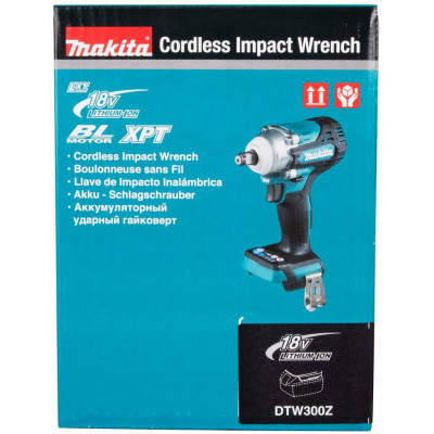 Гайковерт аккумуляторный ударный MAKITA DTW300Z LXT