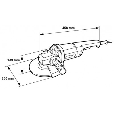 УШМ Makita 9069, 2000 Вт, 230 мм, без аккумулятора