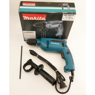 Ударная дрель Makita HP1641F, 680 Вт, без аккумулятора