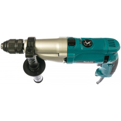 Ударная дрель Makita HP2071F, 1010 Вт, без аккумулятора бирюзовый