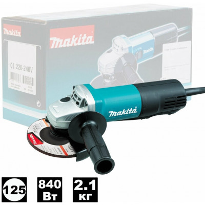 УШМ Makita 9558HPG, 840 Вт, 125 мм