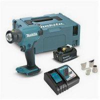 Аккумуляторный тепловой пистолет (фен) Makita LXT 18В, 1 режим, 550, с АКБ 5 Ач и ЗУ, в кейсе MakPac, DHG180RT1J