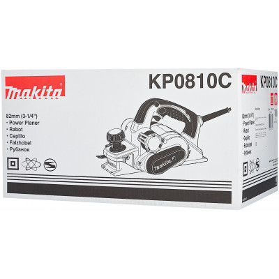 Сетевой электрорубанок Makita KP0810C, без аккумулятора, 1050 Вт синий/черный/серый