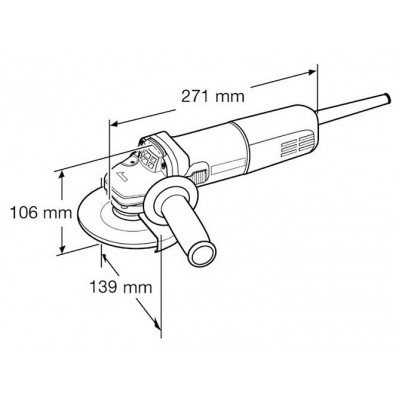 УШМ Makita 9558HNZ, 840 Вт, 125 мм