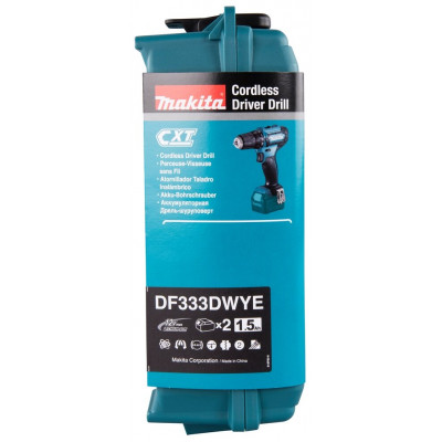 Аккумуляторная дрель-шуруповерт Makita DF333DWYE 12 В