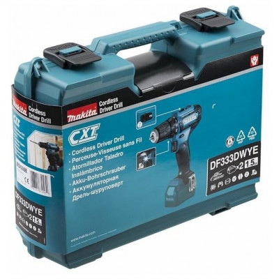 Аккумуляторная дрель-шуруповерт Makita DF333DWYE 12 В