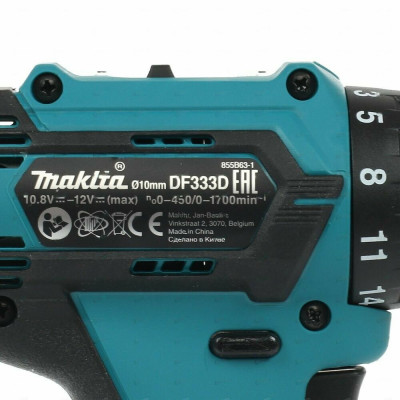 Аккумуляторная дрель-шуруповерт Makita DF333DWYE 12 В