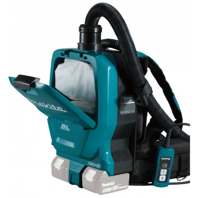 Профессиональный пылесос Makita DVC261ZX11, 8500 Вт, голубой/черный