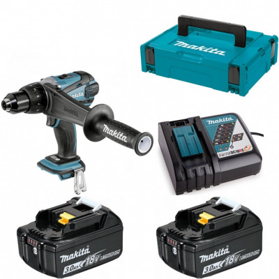 Аккумуляторная дрель-шуруповерт Makita DDF458RFE