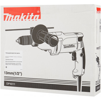 Безударная дрель Makita DP4011, 720 Вт, без аккумулятора