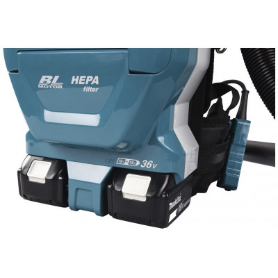 Профессиональный пылесос Makita DVC261ZX11, 8500 Вт, голубой/черный