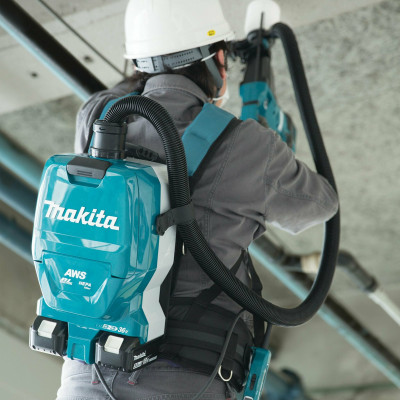 Профессиональный пылесос Makita DVC265ZXU, синий/черный без АКБ И З/У