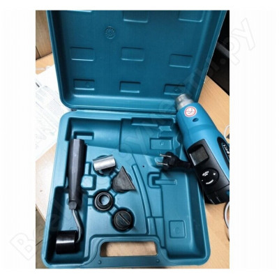 Строительный фен Makita HG651CK Case, 2000 Вт бирюзовый