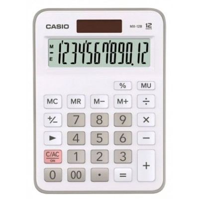 Калькулятор настольный CASIO MX-12B-W-EC