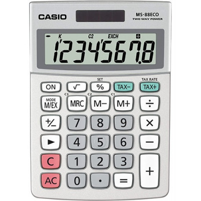 Калькулятор настольный CASIO MS-88ECO-W-EP