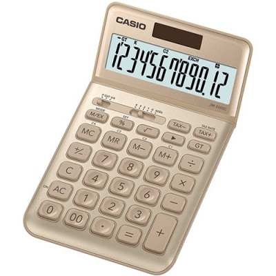 Калькулятор JW-200SC-GD-S-EP, 12-разрядный, золотой