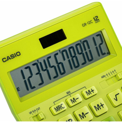 Калькулятор настольный CASIO GR-12C-WR-W-EP бордовый