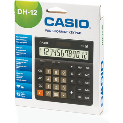 Калькулятор настольный CASIO DH-12-BK-S-EP