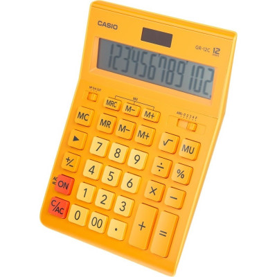 Калькулятор настольный CASIO GR-12C-RG-W-EP желтый