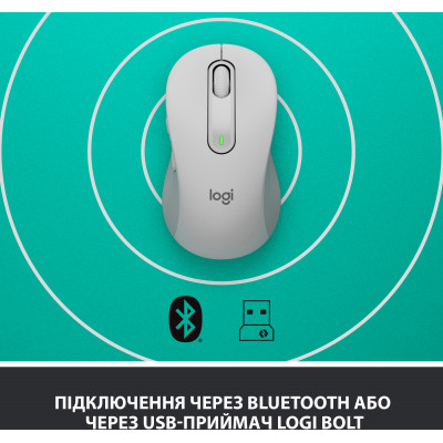 Мышка беспроводная Logitech M650 White USB/BT (910-006255)