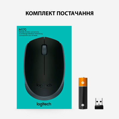 Мышка беспроводная Logitech M171 Black (910-004424)