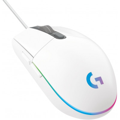 Мышь игровая Logitech G102 LIGHTSYNC WHITE 8000dpi/USB/2М/RGB (910-005824)