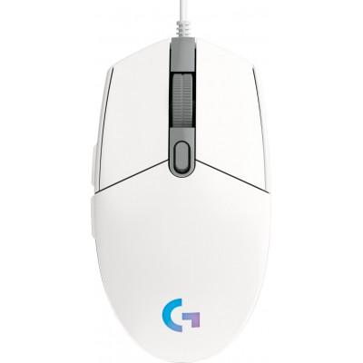 Мышь игровая Logitech G102 LIGHTSYNC WHITE 8000dpi/USB/2М/RGB (910-005824)