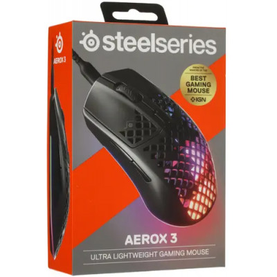 Мышь игровая SteelSeries Aerox 3 (2022) Onyx 62611 черный