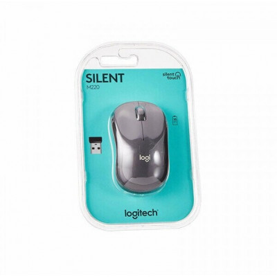 Мышка беспроводная LOGITECH M220 SILENT CHARCOAL 2.4GHZ(910-004878)