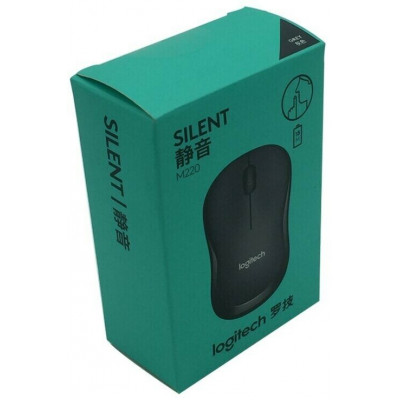 Мышка беспроводная LOGITECH M220 SILENT CHARCOAL 2.4GHZ(910-004878)