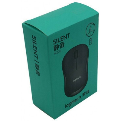 Мышка беспроводная LOGITECH M220 SILENT CHARCOAL 2.4GHZ(910-004878)