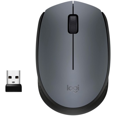 Мышка беспроводная Logitech M170 Grey-K (910-004642)