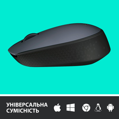 Мышка беспроводная Logitech M170 Grey-K (910-004642)