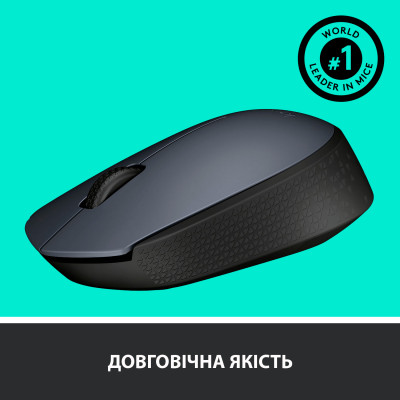 Мышка беспроводная Logitech M170 Grey-K (910-004642)