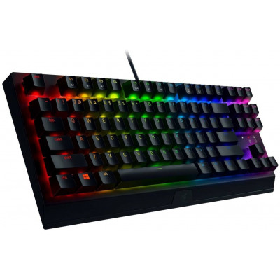 Клавиатура игровая Razer BlackWidow V3 TKL Мех/Green Switch/Черный/RGB (RZ03-03490700-R3R1)