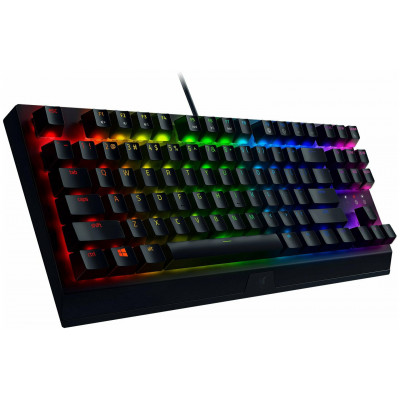 Клавиатура игровая Razer BlackWidow V3 TKL Мех/Green Switch/Черный/RGB (RZ03-03490700-R3R1)