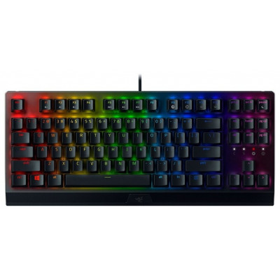 Клавиатура игровая Razer BlackWidow V3 TKL Мех/Green Switch/Черный/RGB (RZ03-03490700-R3R1)