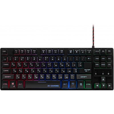 Клавиатура игровая 2E GAMING KG290 87 keys LED USB Black (2E-KG290UB)