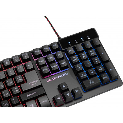 Клавиатура игровая 2E GAMING KG280 LED USB Black (2E-KG280UB)