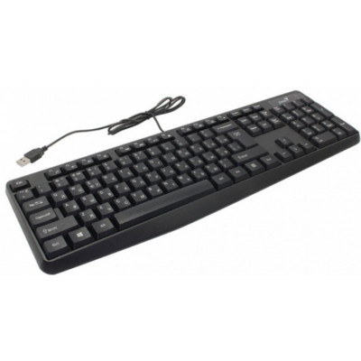 Клавиатура Genius KB-117, 104 кнопки, USB KZ Black, 31310016410