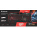 Клавиатура игровая Defender Doom Keeper GK-100DL RU, черный