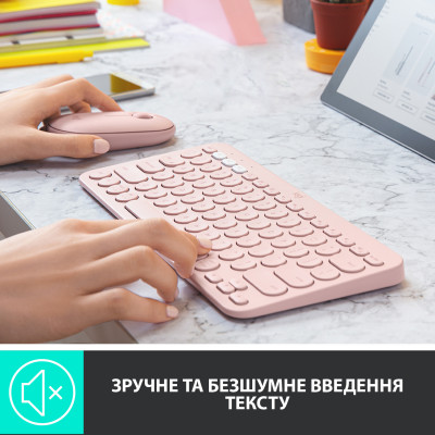 Клавиатура беспроводная Logitech K380 Rose (920-010569)