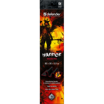 Коврик для мышки игровой Defender Warrior 820х300х3м