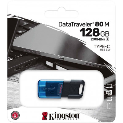 USB Флеш 128GB 3.2 Kingston DT80M/128GB Type-C