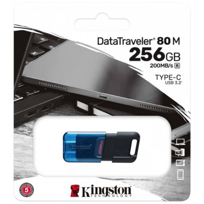 USB Флеш 256GB 3.2 Kingston DT80M/256GB Type-C