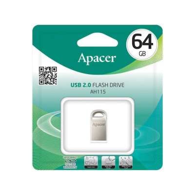 USB-накопитель Apacer AH115 64GB Серый