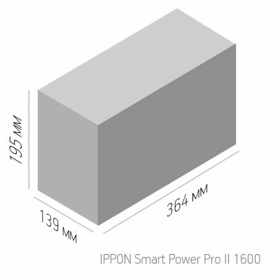 Интерактивный ИБП IPPON Smart Power Pro II 1600 черный