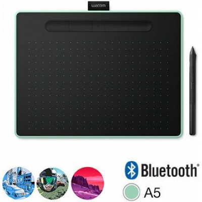 Графический планшет Wacom Intuos M Bluetooth Pistachio фисташковый