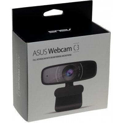 Веб-камера ASUS WEBCAM C3/FHD/USB/1080/30 кадров/двойной микрофон, 90YH0340-B2UA00